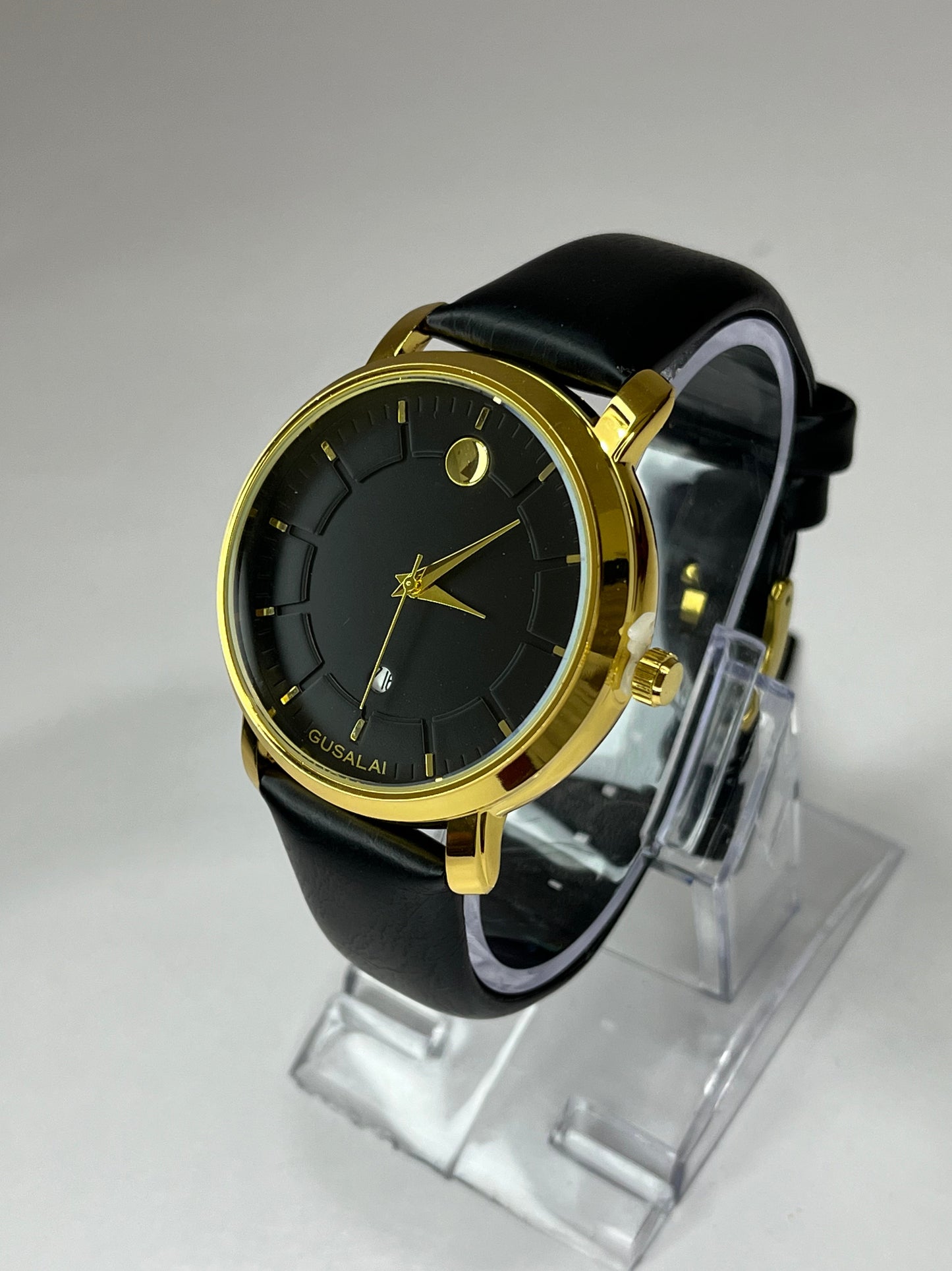 Gusalai Classic Leather Wristwatch