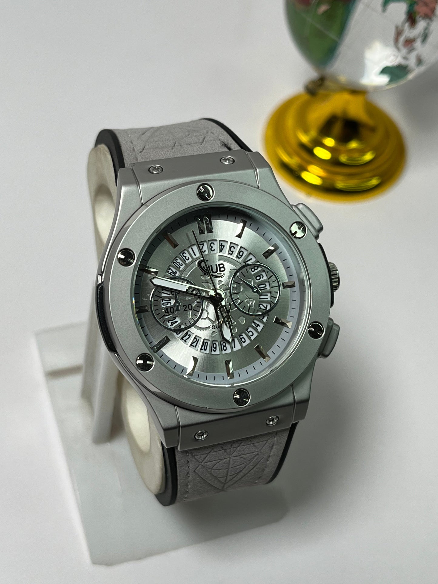 HUB Luxury Skeleton Dial Sports Watches