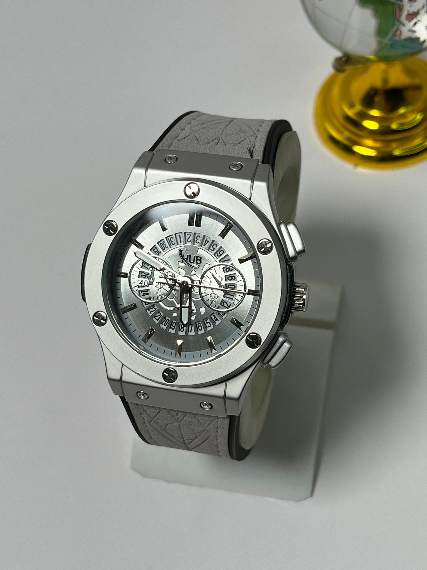 HUB Luxury Skeleton Dial Sports Watches
