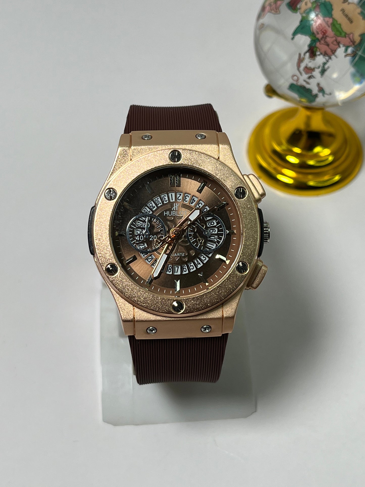 HUB Luxury Skeleton Dial Sports Watches