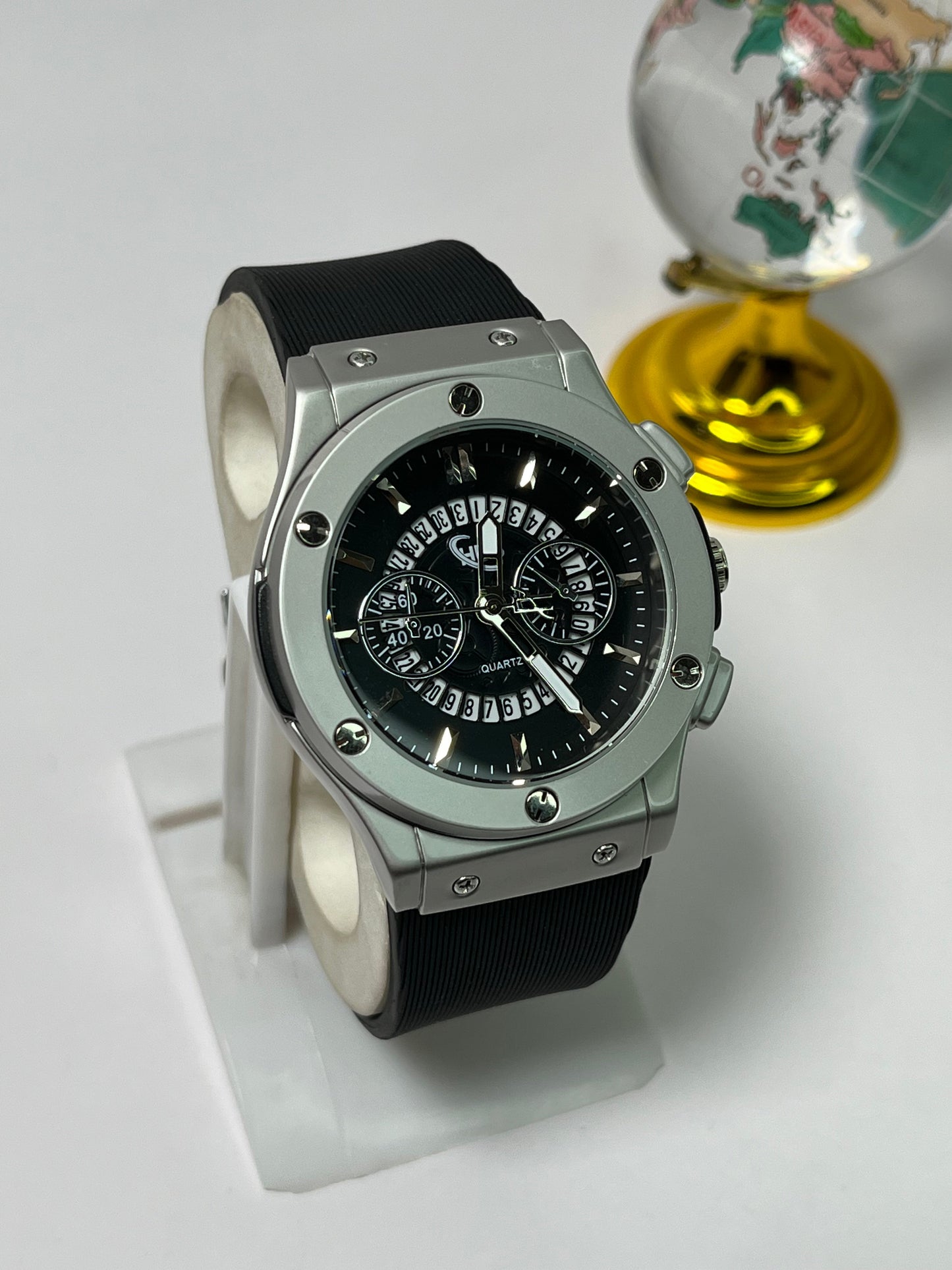 HUB Luxury Skeleton Dial Sports Watches