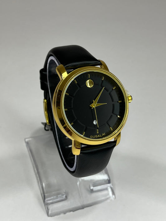 Gusalai Classic Leather Wristwatch