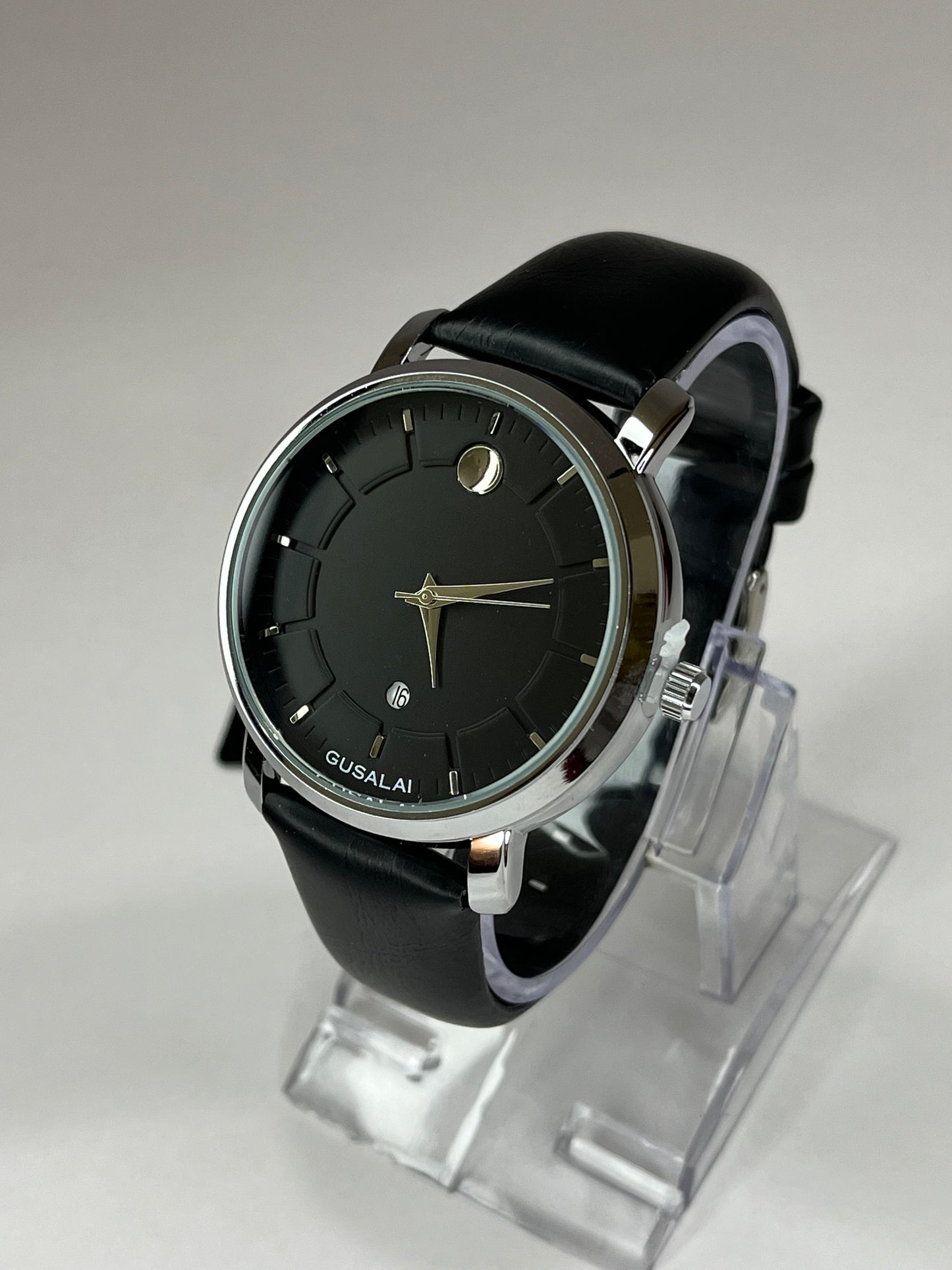 Gusalai Classic Leather Wristwatch