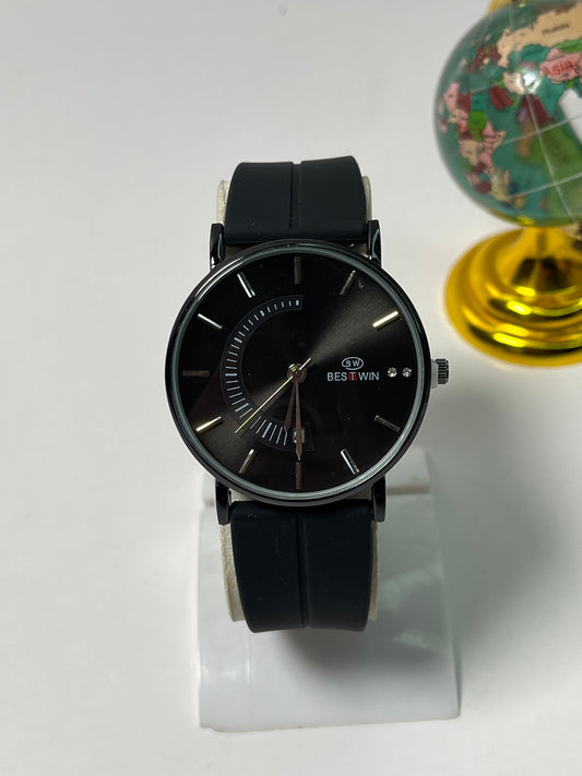 Bestwin Magnetic Lock & Silicone Rubber Straps Wrist Watch