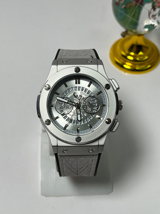 HUB Luxury Skeleton Dial Sports Watches