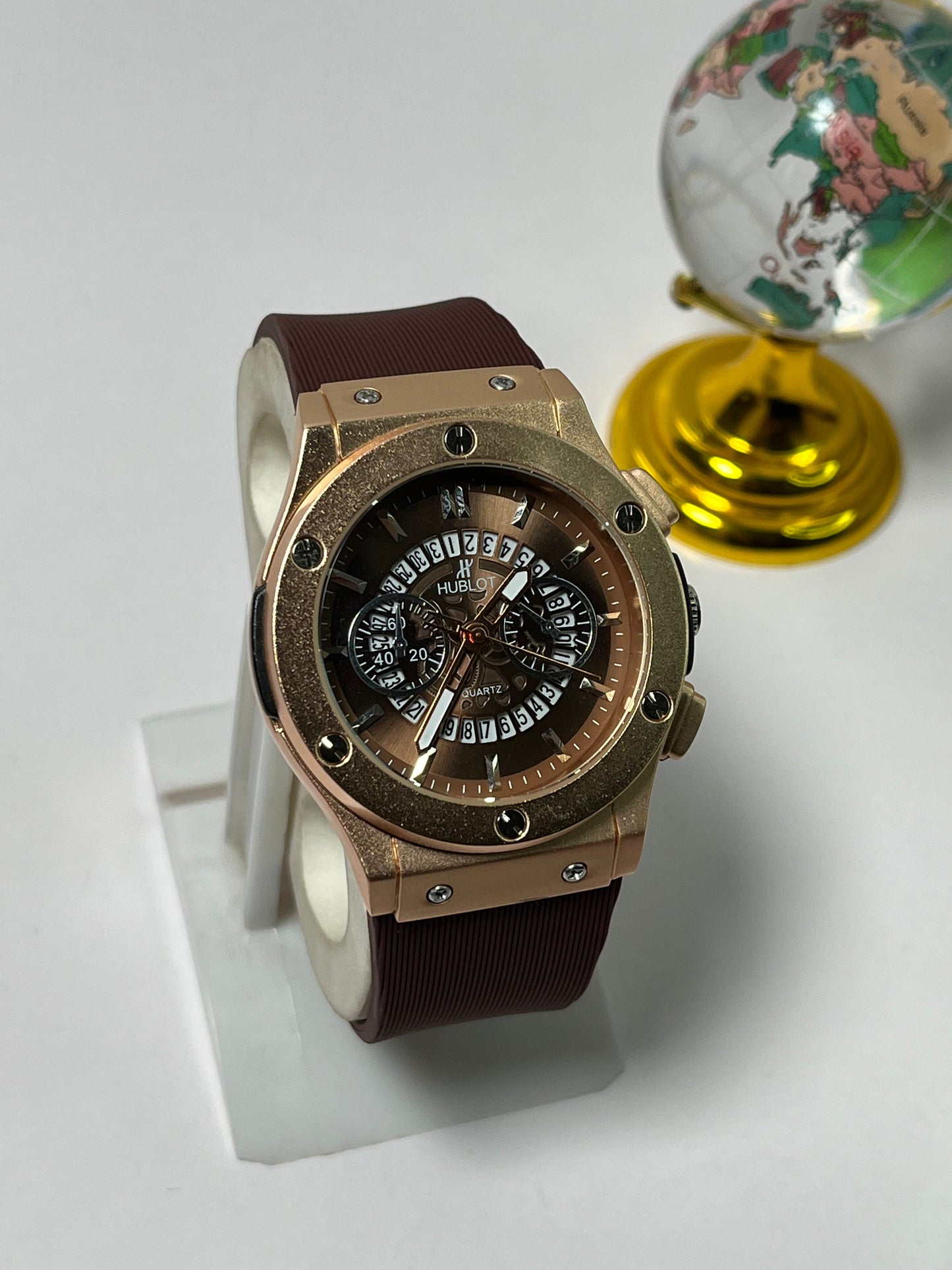 HUB Luxury Skeleton Dial Sports Watches