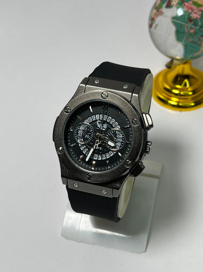 HUB Luxury Skeleton Dial Sports Watches